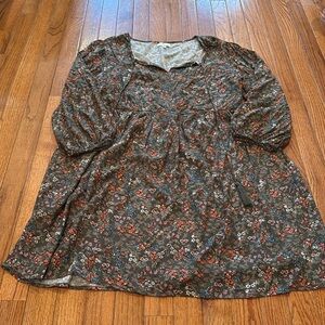 Long Sleeve Floral Dress